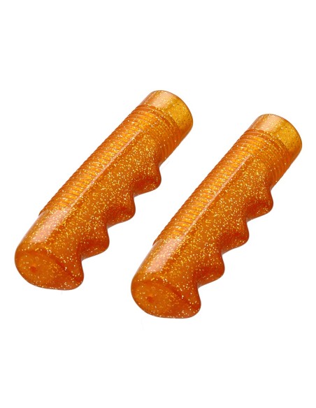Lowrider Grips 7/8 long 115mm Sparkle/Orange.